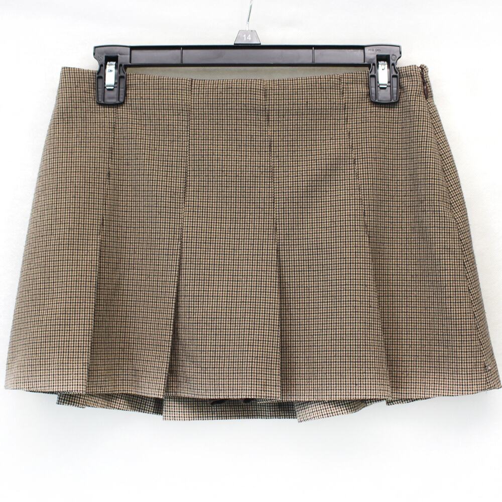 Abercrombie & Fitch Mini Pleated Skort Plaid Preppy Y2K School Zip Lined Small